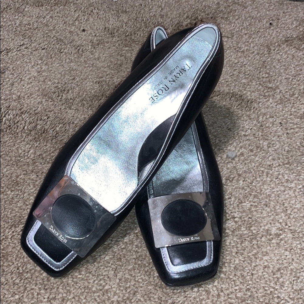 Taryn Rose slightly heeled slip ones
